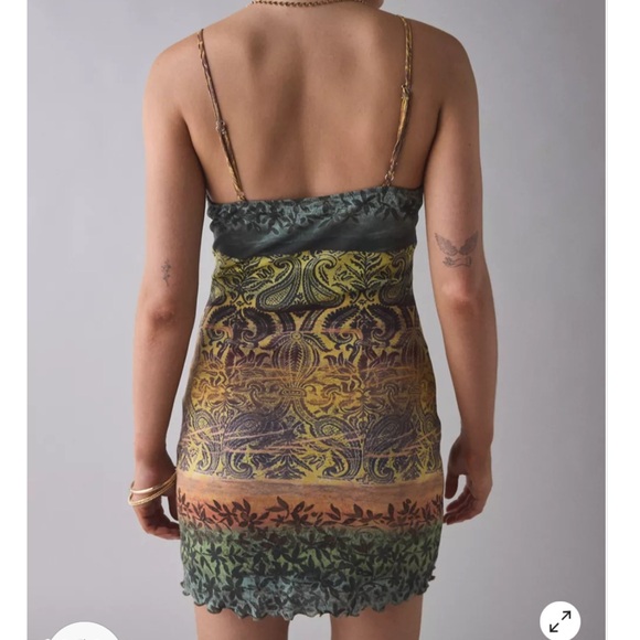 Urban Outfitters Multicolor Paisley Mini Dress - Picture 2 of 3